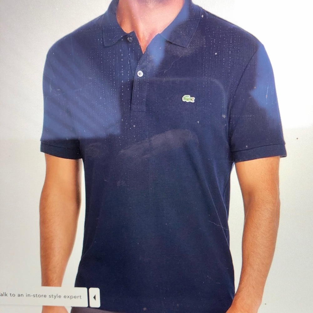 Lacoste Men’s Navy Pique Classic Fit Polo Shirt